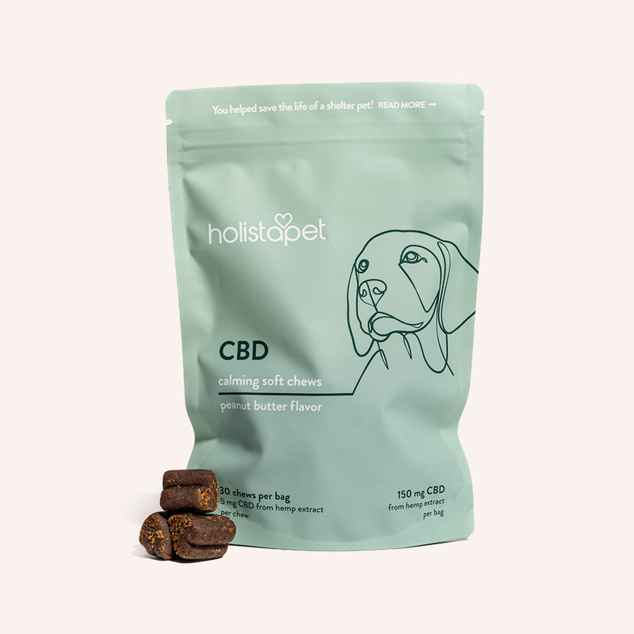 HolistaPet CBD Calming Soft Chews packaging